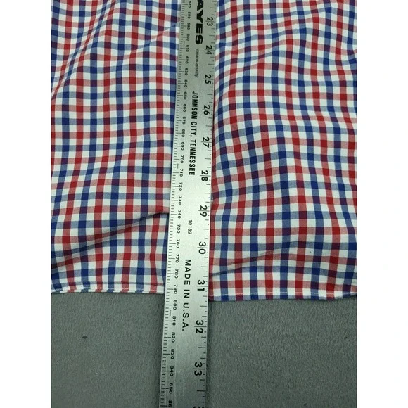 Vineyard Vines Tucker Shirt Mens Large Red Check Plaid Lightweight‎ Whale Shirt - Picture 5 of 7